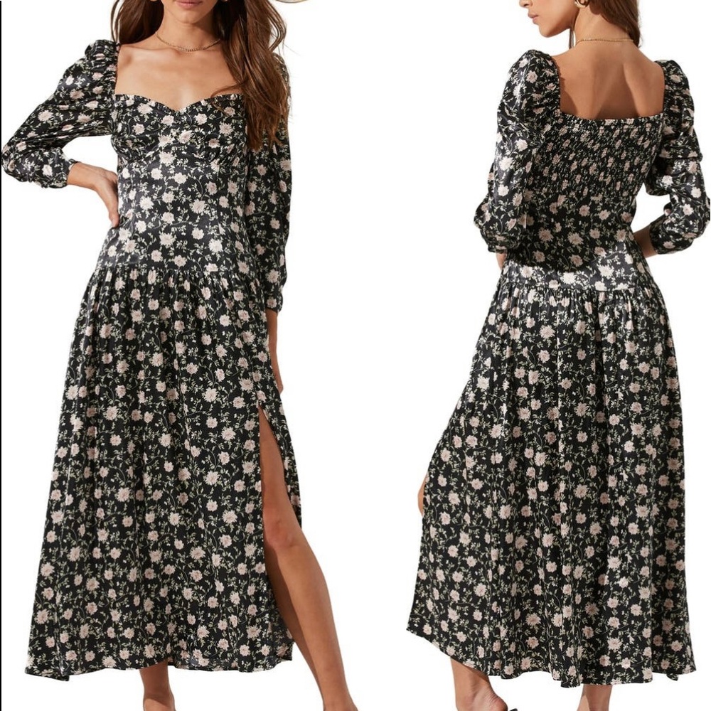 NWT ASTR The Label Puff Sleeve Dress